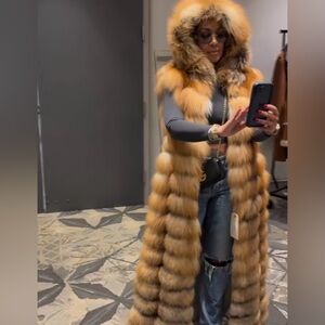 Luxurious Fur Hooded Vest